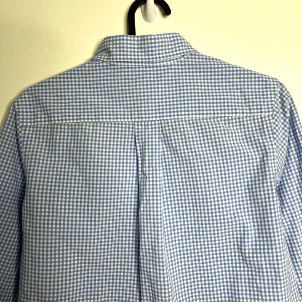 Ralph Lauren Performance Gingham Poplin Button Down Long Sleeve Shirt - Picture 7 of 11